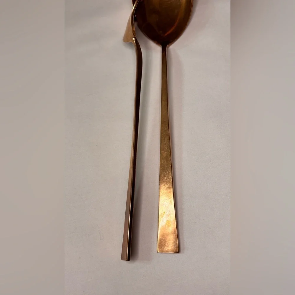 Vintage Elegant Gold Flatware Serving Set